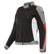 GIACCA MOTO DONNA DAINESE HYDRAFLUX 2 AIR NERO/GRIGIO/ROSSO