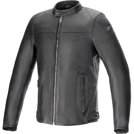 GIACCA MOTO PELLE ALPINESTARS BLACKTRACK NERO