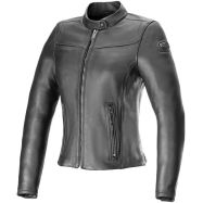 GIACCA MOTO DONNA PELLE ALPINESTARS TORY NERO