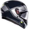 CASCO MOTO AGV K3 SHADE GRIGIO/GIALLO FLUO