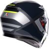 CASCO MOTO AGV K3 SHADE GRIGIO/GIALLO FLUO