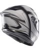 CASCO MOTO AGV K6 S E2206 ULTRASONIC NERO OPACO/GRIGIO