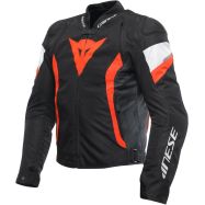 GIACCA MOTO DAINESE AVRO 5 TEX NERO/ROSSO FLUO/BIANCO