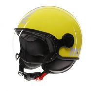 CASCO MOTO MOMO DESIGN FGTR CLASSIC E2206 CANDY GIALLO/BIANCO