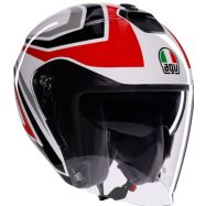 CASCO AGV IRIDES E2206 TOLOSA NERO/GRIGIO/ROSSO