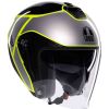 CASCO AGV IRIDES E2206 DAVAO NERO/GRIGIO/GIALLO FLUO