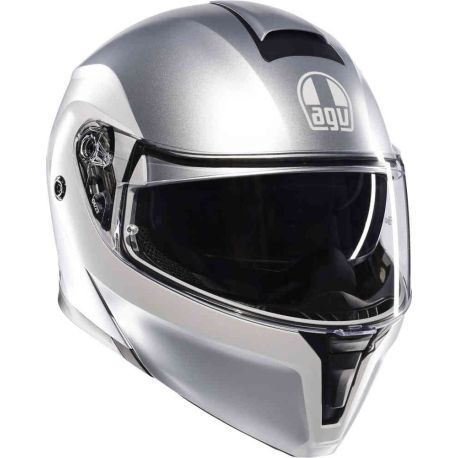 CASCO MOTO MODULARE AGV STREETMODULAR LEVICO GRIGIO OPACO