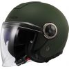 CASCO MOTO JET LS2 CLASSY VERDE MILITARE OPACO