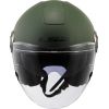 CASCO MOTO JET LS2 CLASSY VERDE MILITARE OPACO