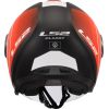 CASCO MOTO JET LS2 CLASSY DISKO NERO OPACO/ROSSO/BIANCO