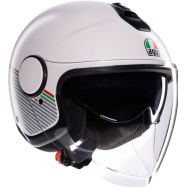 CASCO MOTO JET AGV ETERES CAPOLIVERI BIANCO OPACO/ITALIA