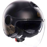 CASCO MOTO JET AGV ETERES PONZA NERO OPACO/ORO