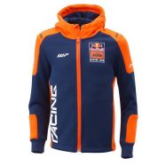 FELPA BAMBINO KTM KIDS REPLICA TEAM ZIP HOODIES BLU