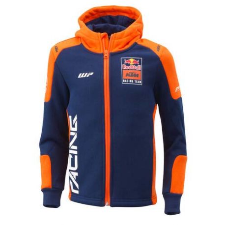 FELPA BAMBINO KTM KIDS REPLICA TEAM ZIP HOODIES BLU