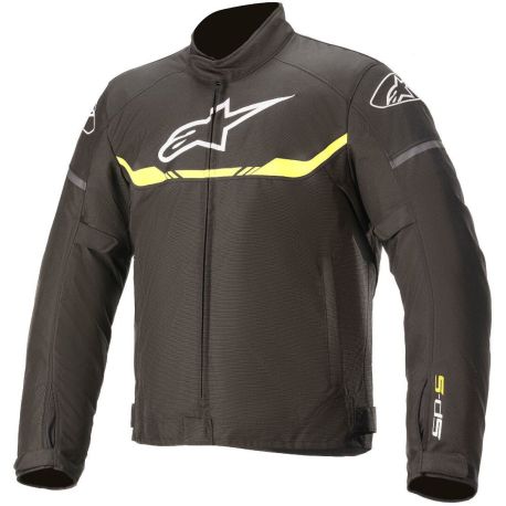 GIACCA MOTO ALPINESTARS T-SP S WP NERO/GIALLO FLUO