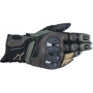 GUANTI MOTO ALPINESTARS BELIZE V2 DRYSTAR NERO VERDE MARRONE