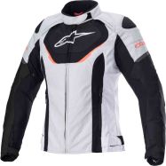 GIACCA MOTO DONNA ALPINESTARS STELLA T-JAWS GRIGIO CHIARO/NERO/BIANCO