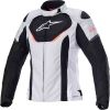 GIACCA DONNA ALPINESTARS STELLA T-JAWS GRIGIO CHIARO/NERO/BIANCO