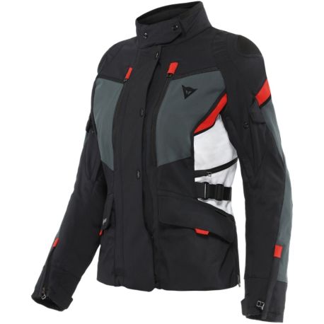 GIACCA MOTO DONNA DAINESE CARVE MASTER 3 GORE-TEX NERO/GRIGIO/ROSSO