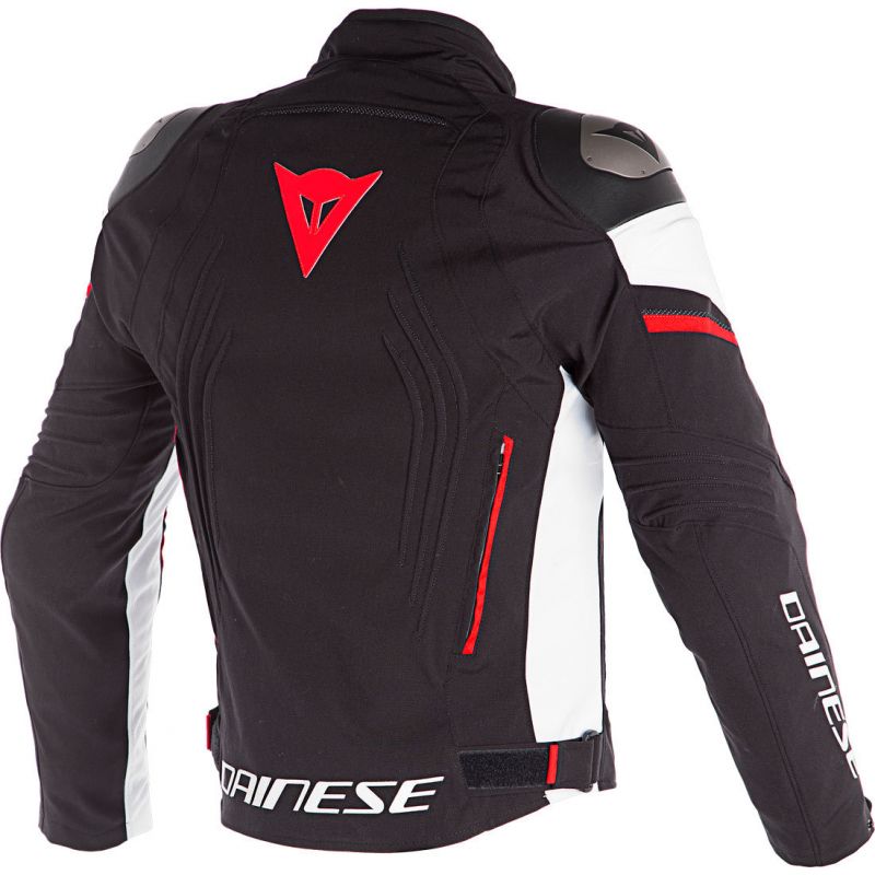 GIACCA MOTO DAINESE RACING 3 D-DRY NERO/BIANCO/ROSSO FLUO - Centauro Dorico  Moto Srls