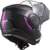 CASCO MODULARE LS2 ARCH NERO OPACO/FUXIA