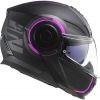 CASCO MODULARE LS2 ARCH NERO OPACO/FUXIA