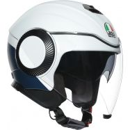 CASCO MOTO JET AGV ORBYT BLOCK MATT GRIGIO CHIARO/EBANO/BIANCO