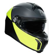 CASCO MOTO MODULARE AGV TOURMODULAR MULTI BALANCE NERO OPACO/GIALLO FLUO/GRIGIO