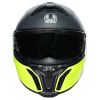 CASCO MOTO MODULARE AGV TOURMODULAR MULTI BALANCE NERO OPACO/GIALLO FLUO/GRIGIO