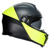 CASCO MOTO MODULARE AGV TOURMODULAR MULTI BALANCE NERO OPACO/GIALLO FLUO/GRIGIO