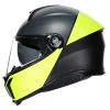 CASCO MOTO MODULARE AGV TOURMODULAR MULTI BALANCE NERO OPACO/GIALLO FLUO/GRIGIO