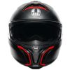 CASCO MOTO MODULARE AGV TOURMODULAR MULTI FREQUENCY GRIGIO OPACO/ROSSO