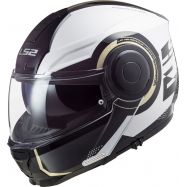 CASCO MODULARE LS2 SCOPE ARCH BIANCO/TITANIO