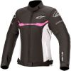 GIACCA MOTO DONNA ALPINESTARS STELLA T-SP S WP NERO/BIANCO/FUXIA