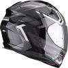 CASCO MOTO SCORPION EXO 491 SPIN NERO/BIANCO LUCIDO