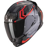 CASCO MOTO SCORPION EXO 491 SPIN NERO/ROSSO FLUO