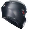 CASCO MOTO AGV K3 MONO NERO OPACO