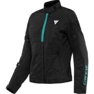 GIACCA MOTO DONNA DAINESE RISOLUTA AIR TEX NERO/VERDE ACQUA