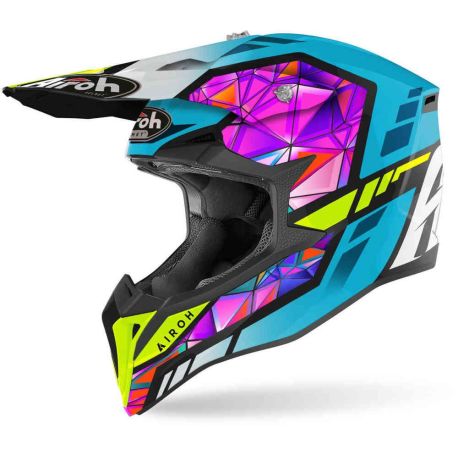 CASCO MOTO AIROH WRAAP DIAMOND GLOSS