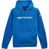 FELPA ALPINESTARS LINEAR HOODIE AZZURRO/BIANCO