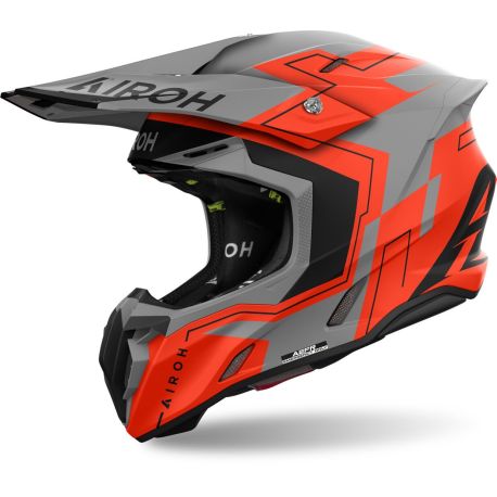 CASCO MOTO AIROH TWIST 3 DIZZY ARANCIONE FLUO OPACO