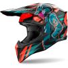 CASCO MOTO AIROH WRAAP CYBER ARANCIONE