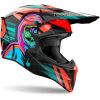 CASCO MOTO AIROH WRAAP CYBER ARANCIONE