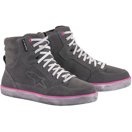 SCARPE MOTO DONNA ALPINESTARS J-6 WP GRIGIO/FUXIA