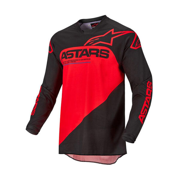 MAGLIA CROSS ALPINESTARS RACER SUPERMATIC ROSSO/NERO