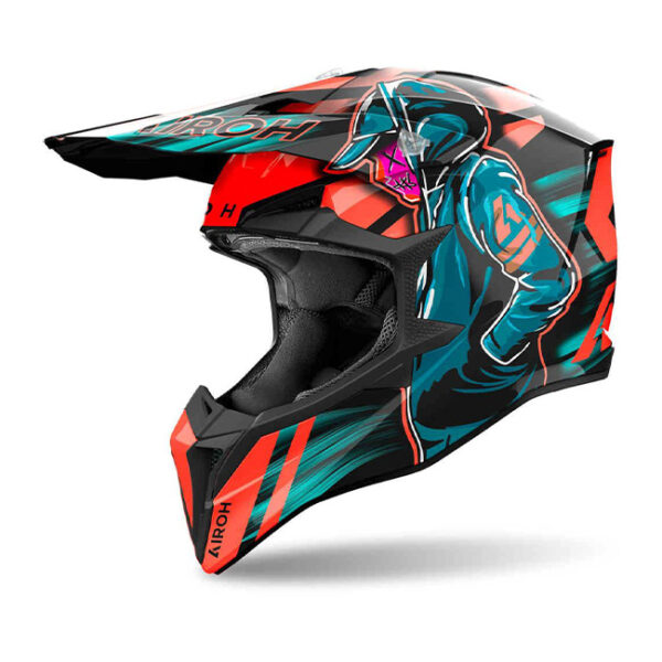 CASCO MOTO AIROH WRAAP CYBER - immagine 2