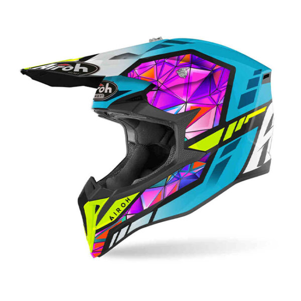 CASCO MOTO AIROH WRAAP DIAMOND GLOSS - immagine 2