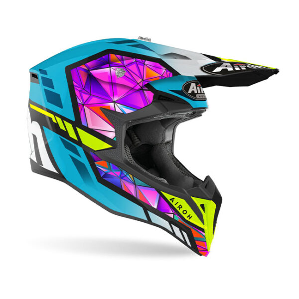 CASCO MOTO AIROH WRAAP DIAMOND GLOSS