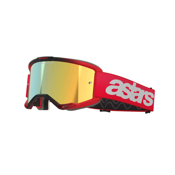 MASCHERA ALPINESTARS VISION 5 BLAZE ROSSO LENTE ORO