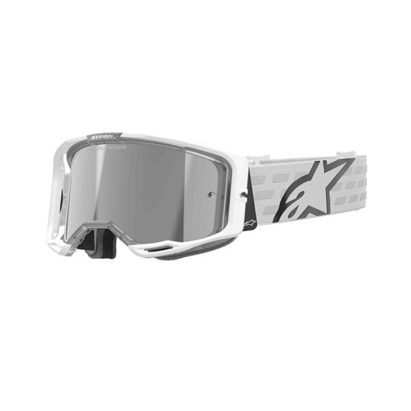 MASCHERA ALPINESTARS VISION 8 CORP BIANCO LENTE SILVER